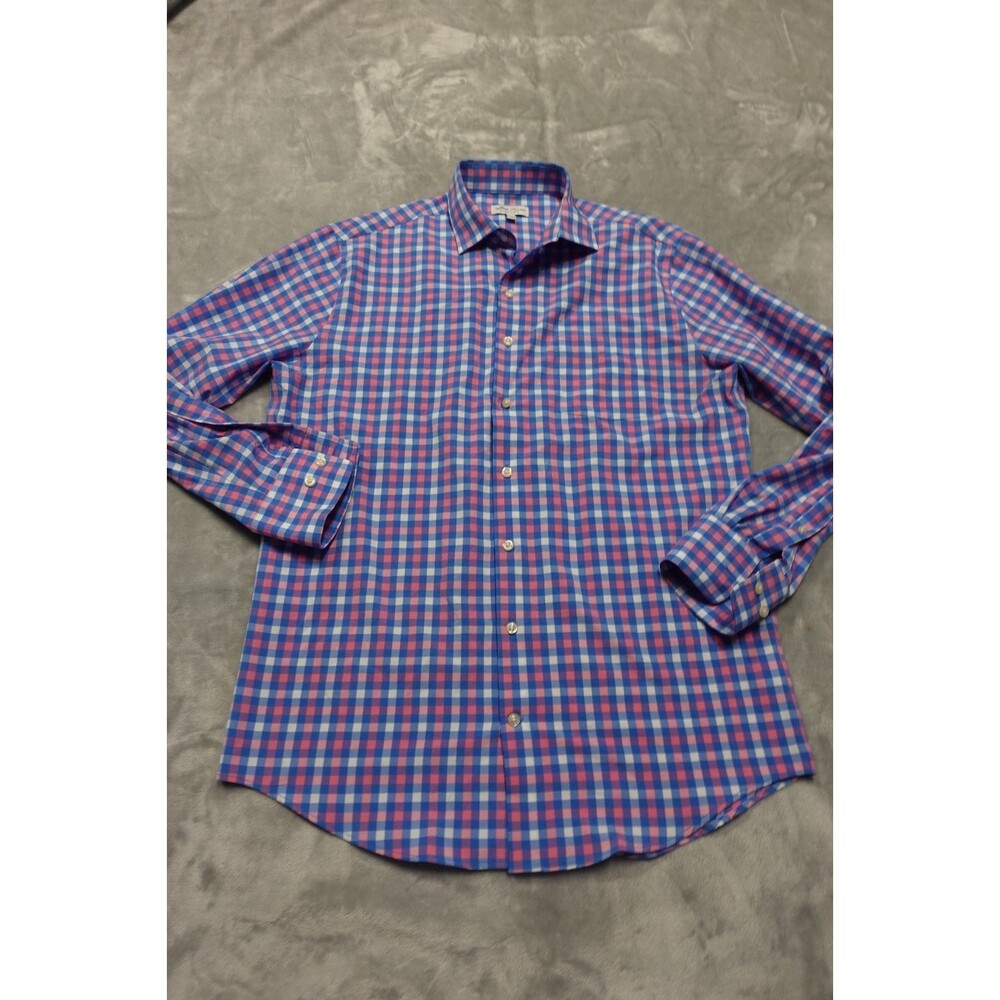 Peter‎ Millar Summer Comfort Mens Size M Long Sleeve Button Down Shirt